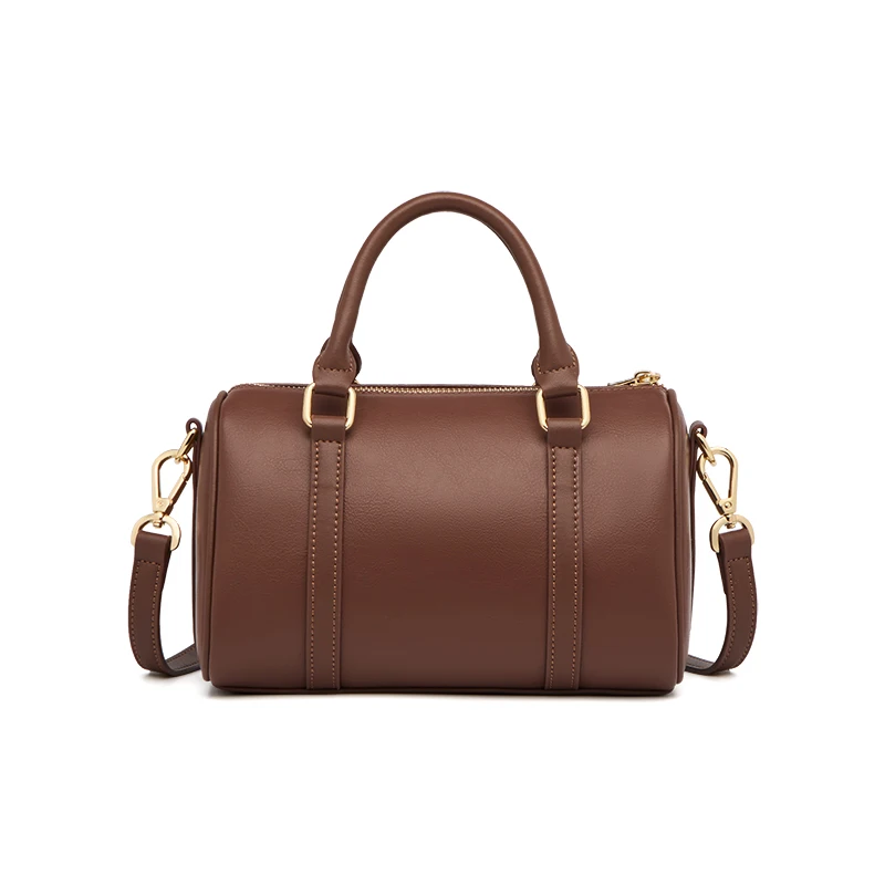 2026 Autumn ZOOLER New Fashion Woman Bag Second Cow Leather Shoulder Bags for Businesswomen Brown Color Handbags#ML979