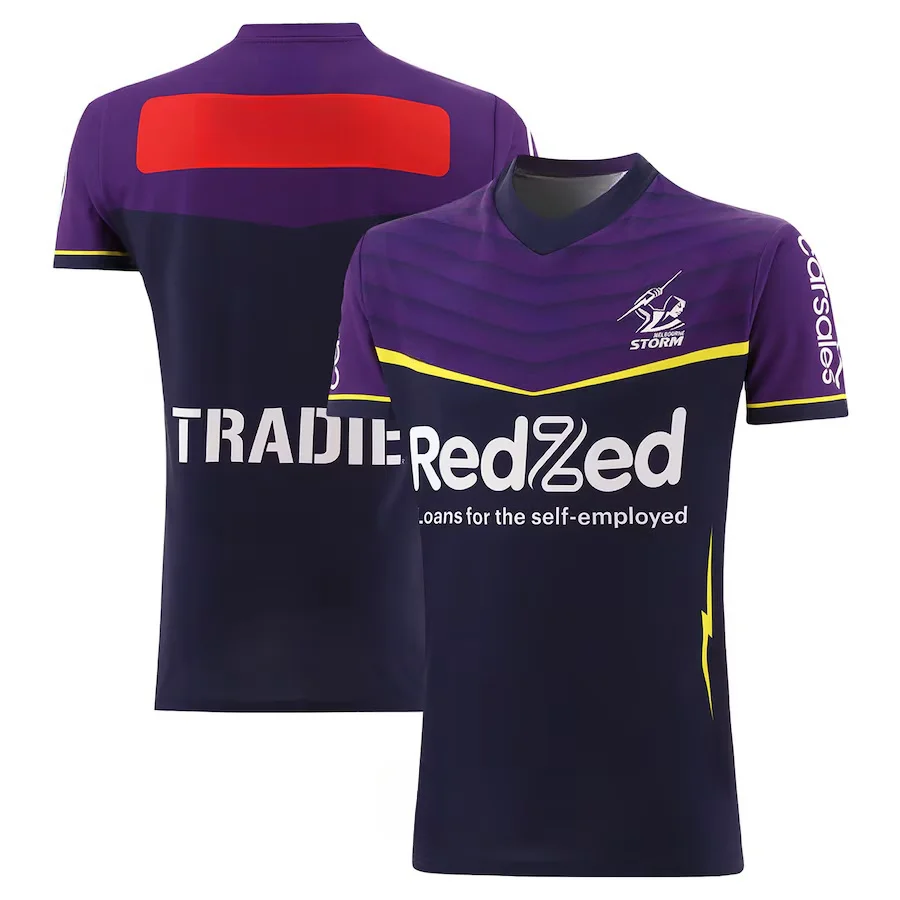 2025 Rugby Shirt Melbourne Storm New Rugby Shirt Home and Away - Melbourne Storm Multi Style New Training Shirt-Shorts and Vests