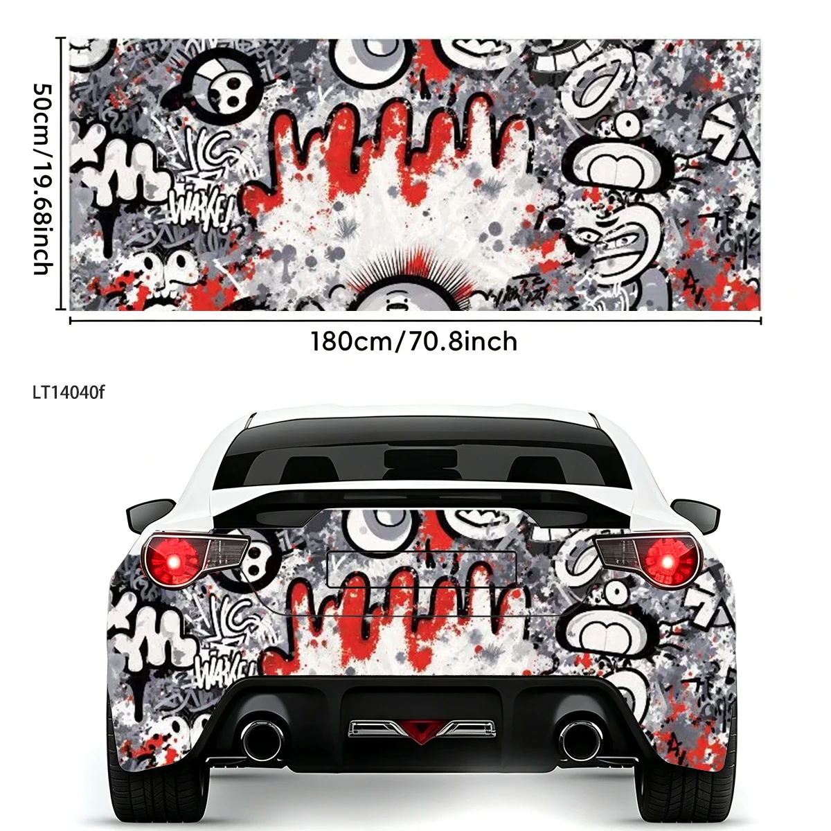 Sunset Ocean Poppy Flower Tailgate Vinyl Decal Waterproof Rear Wrap Sticker Auto Exterior Styling Vehicle Body Decor Accessory