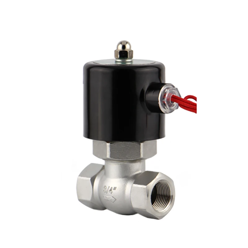 

3/4" High Temperature Stainless Steel Steam Solenoid Valve Normally Closed 2-Way Female thread Electric Valves 220V 24V 12V