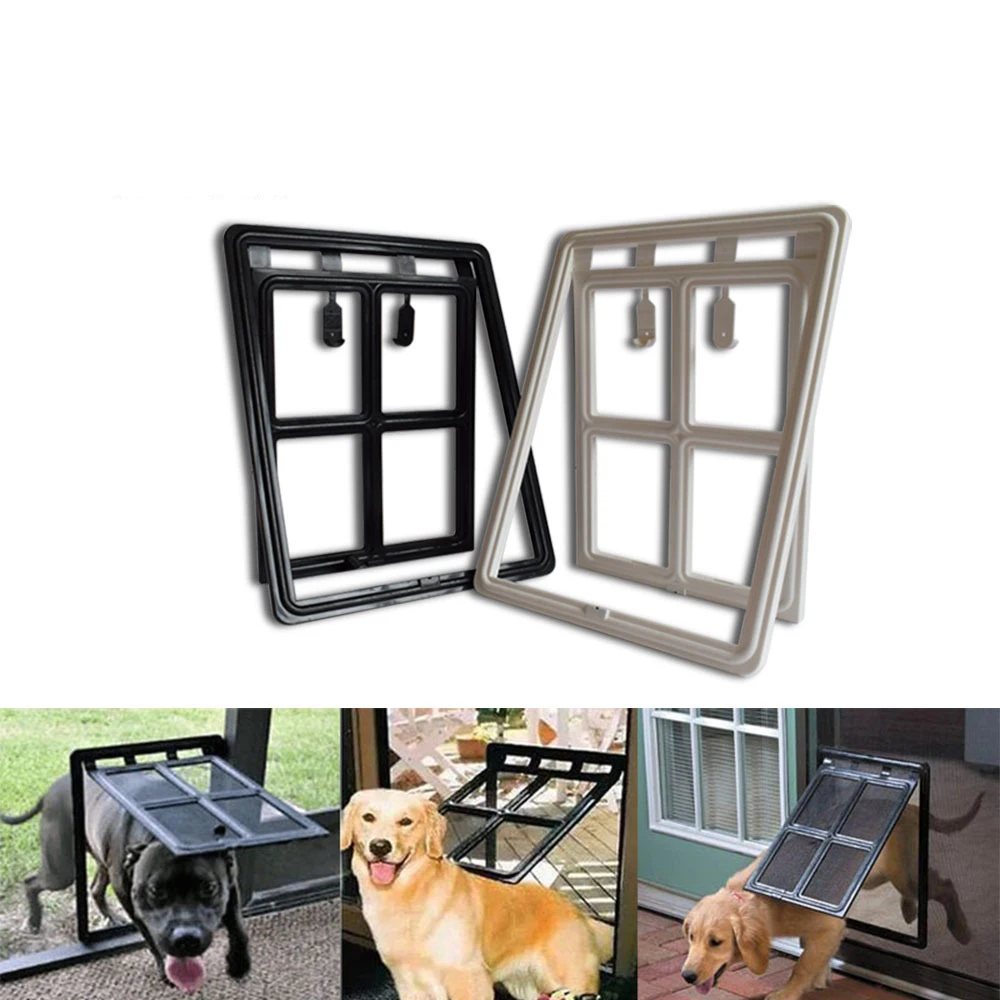 922 Black White Plastic Simple Fashion Square Smart Control Magnet Positioning Kitty Puppy Screen Window Door Pets Gate Supplies