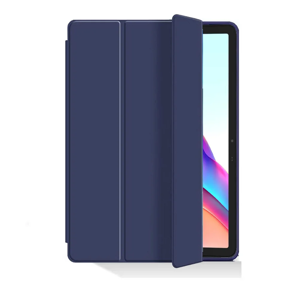 حافظة لهاتف Tecno Megapad مقاس 11,11 بوصة 2024، غطاء حماية للكمبيوتر اللوحي، رفيع للغاية، ثلاثي الطي، قوس، غلاف حماية ملفوف بالكامل