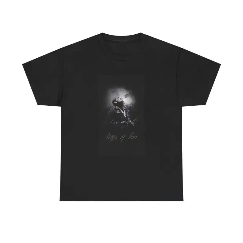 Kings Of Leon T Shirt Vintage Graphic Tee Retro Rock Heavy Cotton