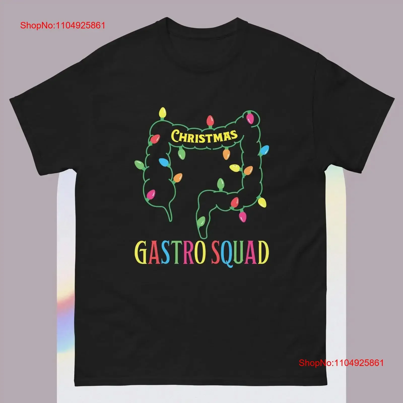 عيد الميلاد الجهاز الهضمي ممرضة فرقة أمراض الجهاز الهضمي طبيب خمر تي شيرت خمر غسلها للجنسين لينة قمة الموضة للارتداء اليومي #1