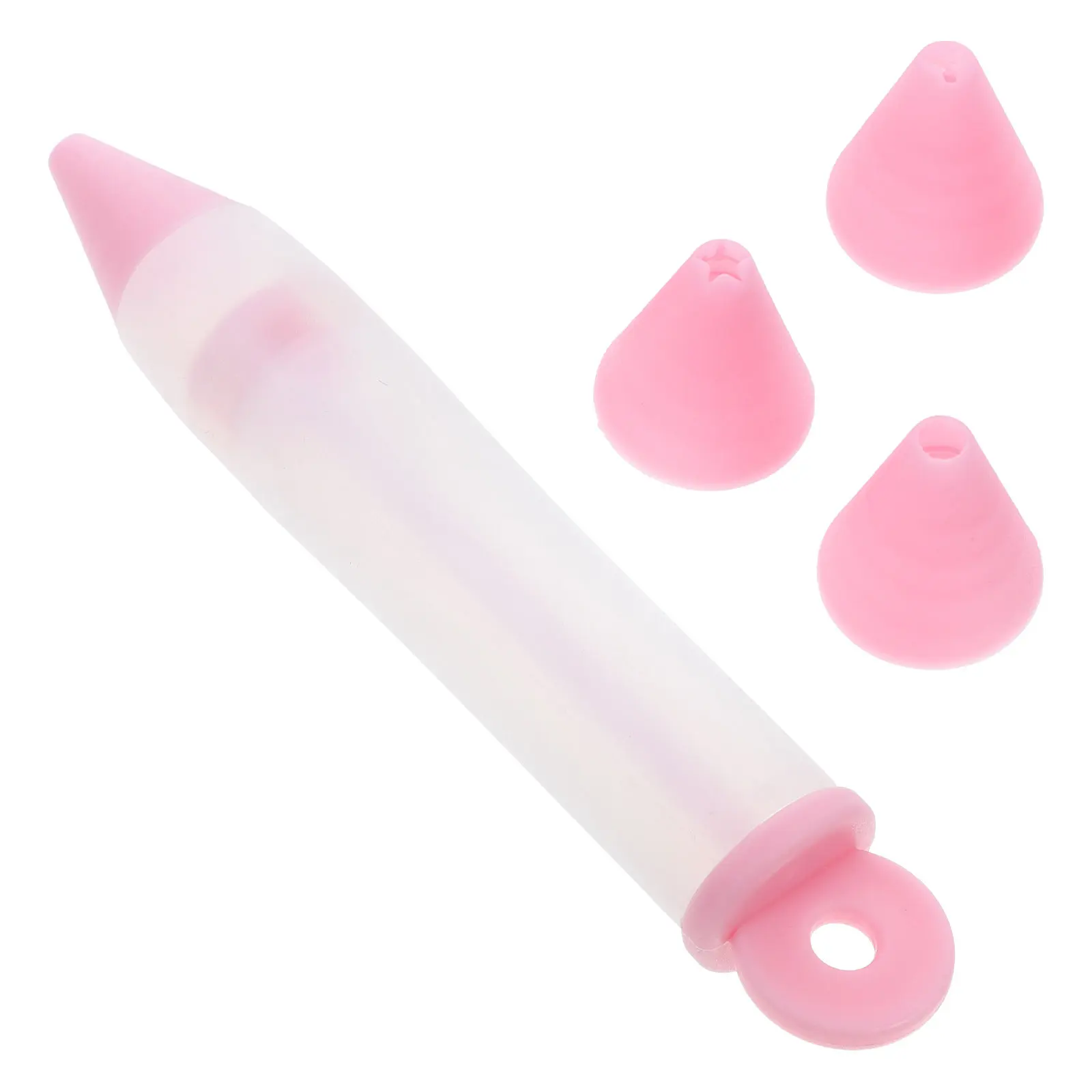 1Set Silicone Cake Decorating Pens Kit Detachable Piping Pen with Multiple Nozzles for Precise Cake Cookie Dessert Decorating
