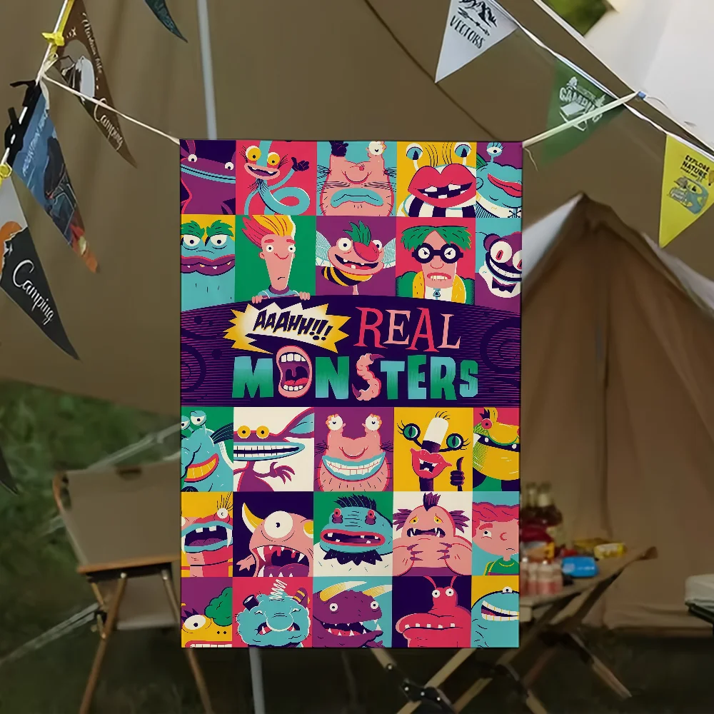 Aaahh R-Real M-Monsters flag For Living Room Home Dorm Decor Art Home Party Picnic Decor Banner