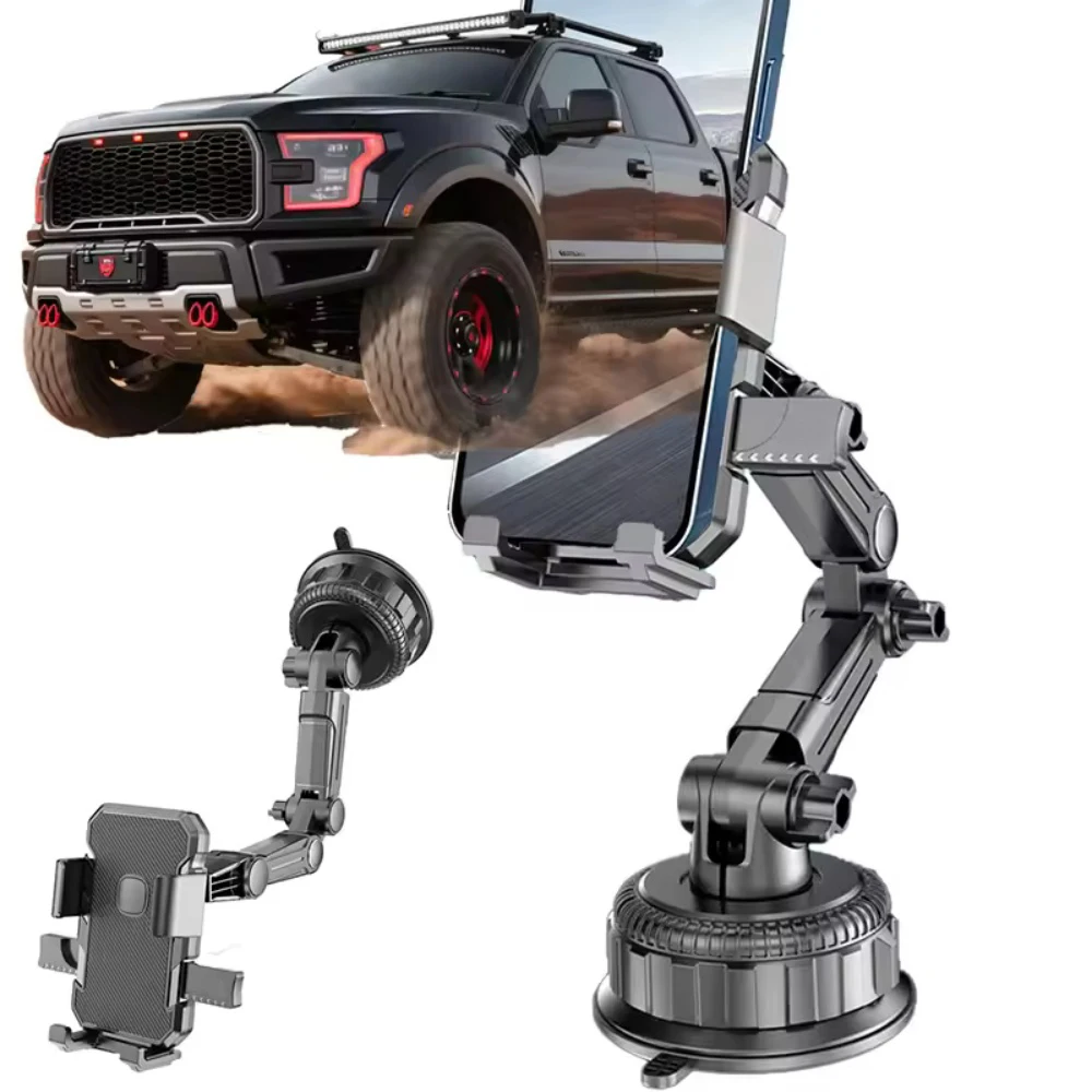 Suporte de celular para carro com ventosa - para-brisa / painel / janela - Suporte de celular para carro com ventosa - adequado para carros e caminhões