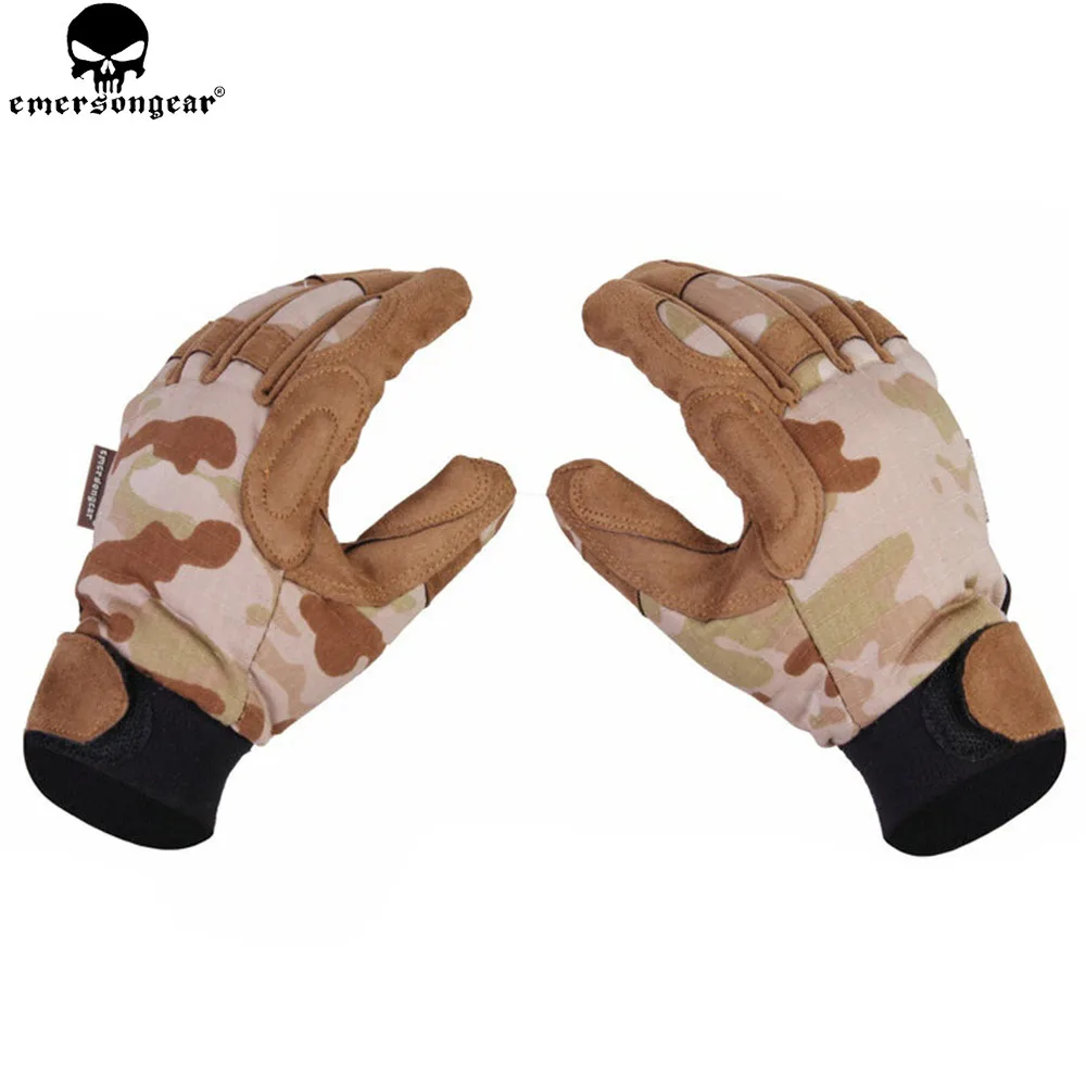 EMERSONGEAR Tactical Gloves Outdoor Shooting Hunting Gloves Tactical Camouflage Glove Protective Gloves Multi-camo Arid EM8725