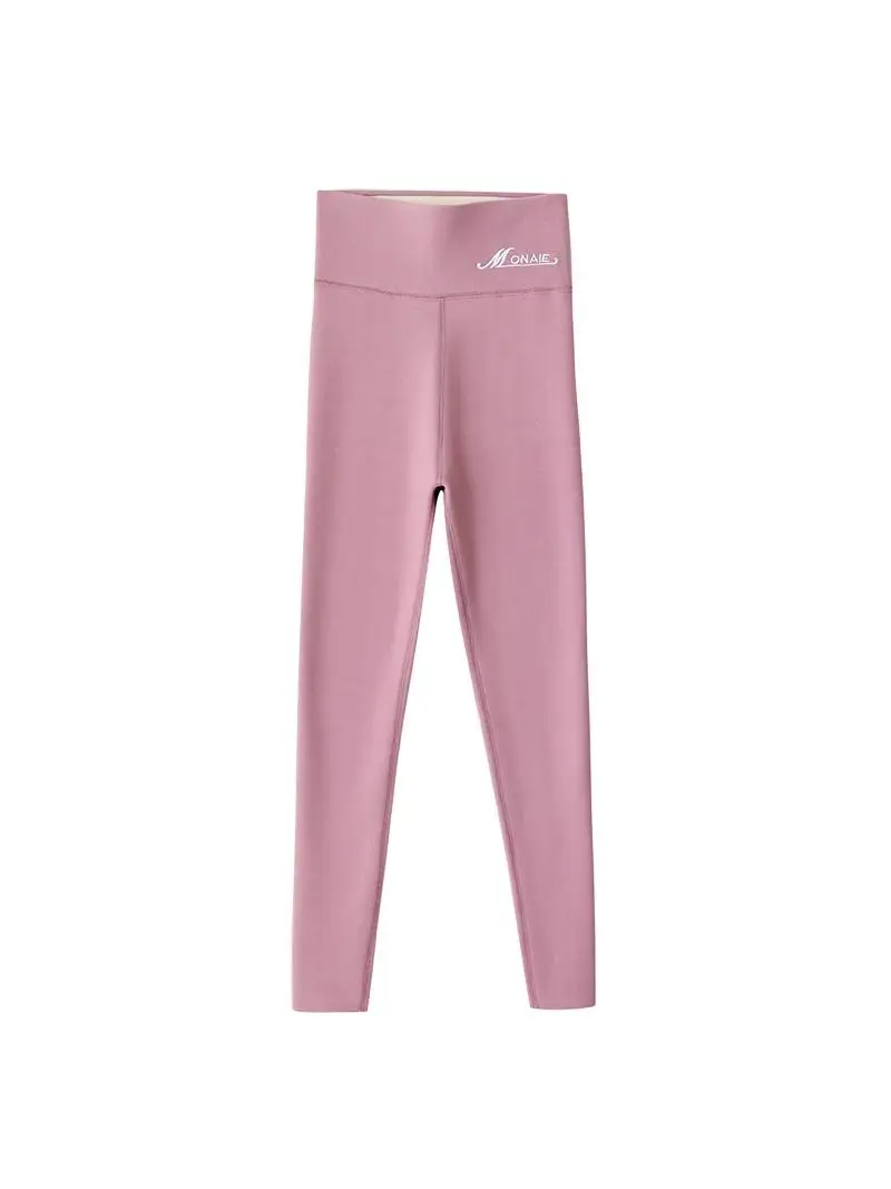 Women's Fce Lined High Waist Yoga Pants Autumn Winter Sle Warm Abdomen Control ark Skin Pants Innerwear Outerwear