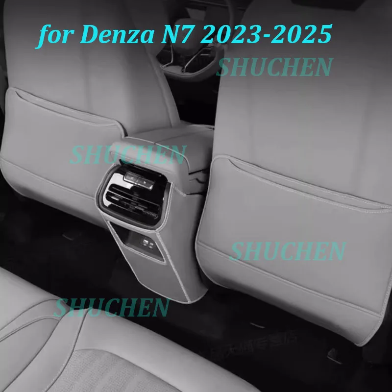 

Car Seat Anti-kick Pad for Denza N7 2023-2025 Seat Back Kick Protector Scratch-resistant Leather Cover Interior Accessories