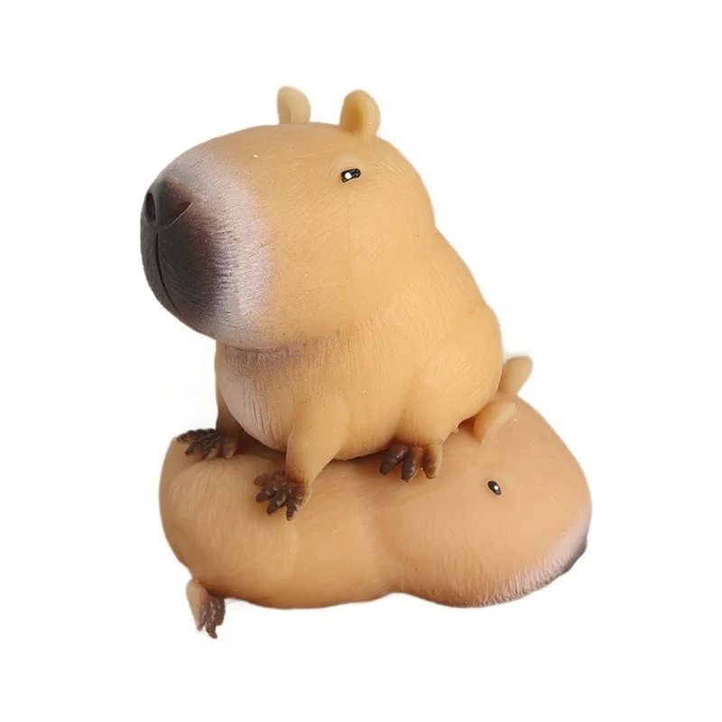 Kawaii Squishy Capybara,Soft Pinch Toy,Squeeze Toys,Fidgets,Silicone Stress Relief Toy Sensory Toys Antiestres,Children\'s Gift