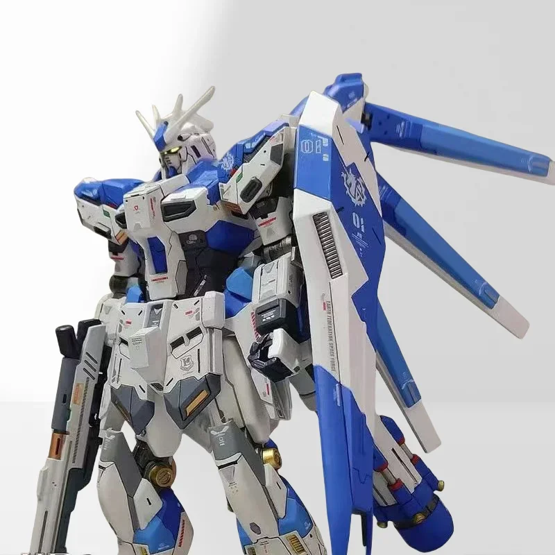 Bandai HG 1/144 RX-93-v2 Hi Nu นักรบประกอบตัวเลขการกระทําของเล่นเด็กตกแต่งของขวัญสะสม