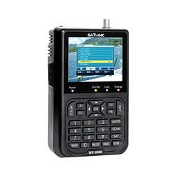 SATLINK WS6906 3.5in Portable LCD High Clarity satellite finder Display Data Digital Satellite Signal Finder Meter