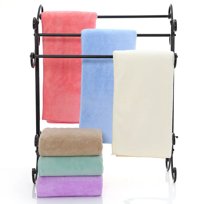 2pcs/ set Pure Cotton Towel Microfiber Quick Dry Hair Towel Water Absorption Bath Towel Solid Color Golden Silk Face Towel