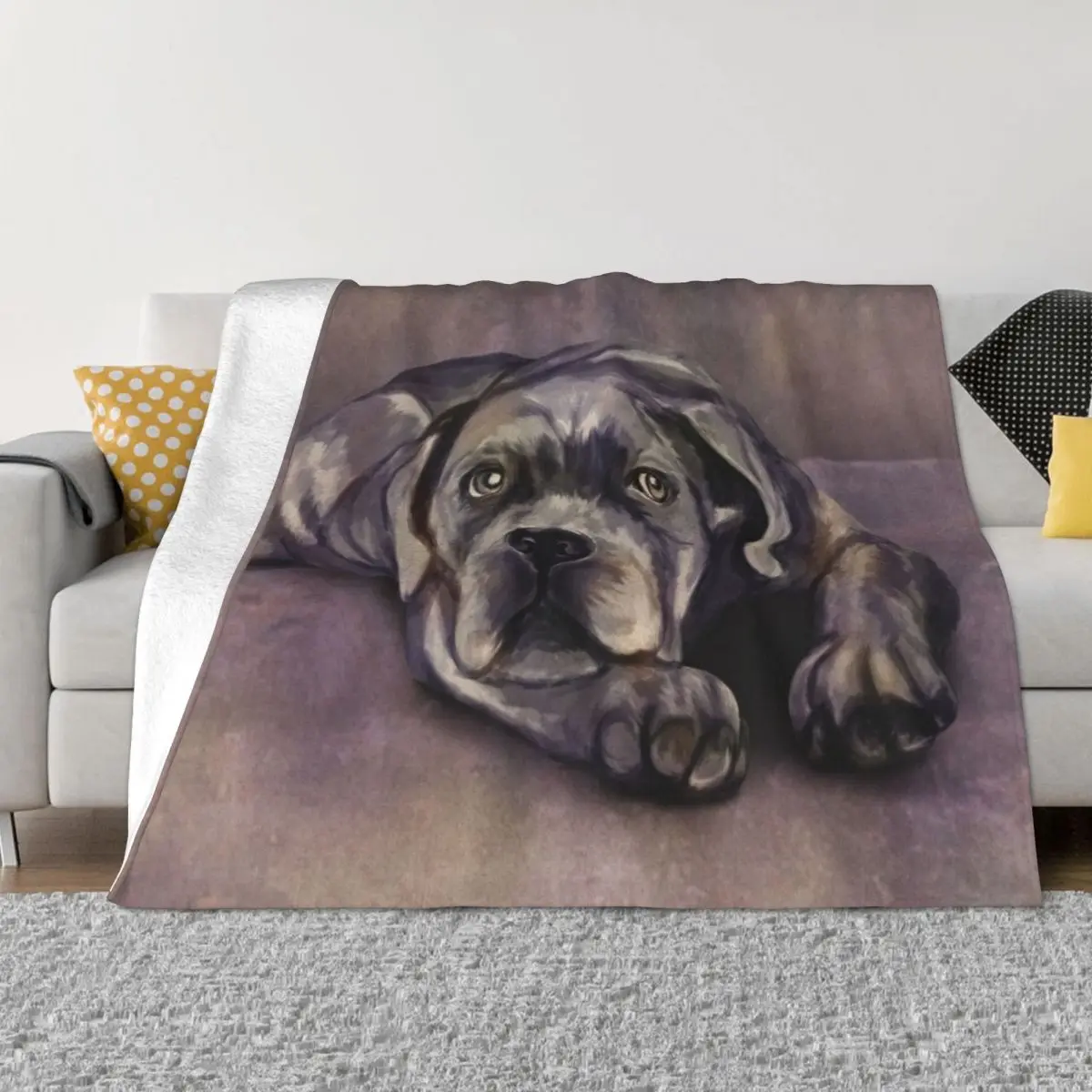 Cane Corso - Italian Mastiff Puppy Throw Blanket Warm Blanket warm winter blanket Picnic Blanket christmas decoration