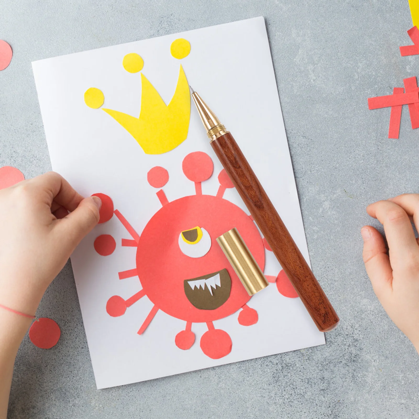 Bolígrafo de corte artesanal multifuncional, abridor de sobres de Metal y madera, herramienta de corte de papel de precisión para álbum de recortes, diario