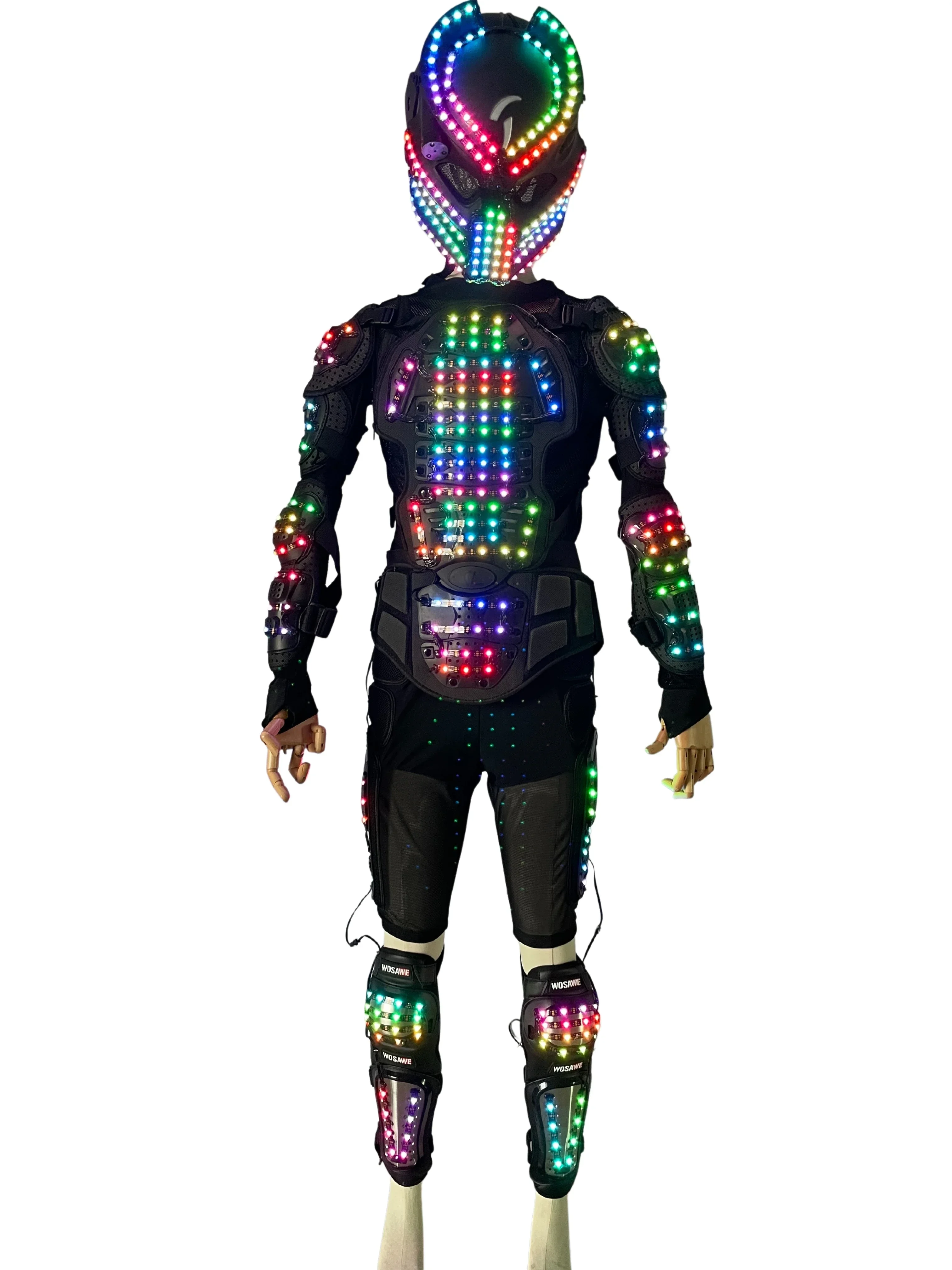 

Colorful LED Show Costumes Lighting Up Luminous Suits For Stage Performance Clothing Nightclub DJ Party