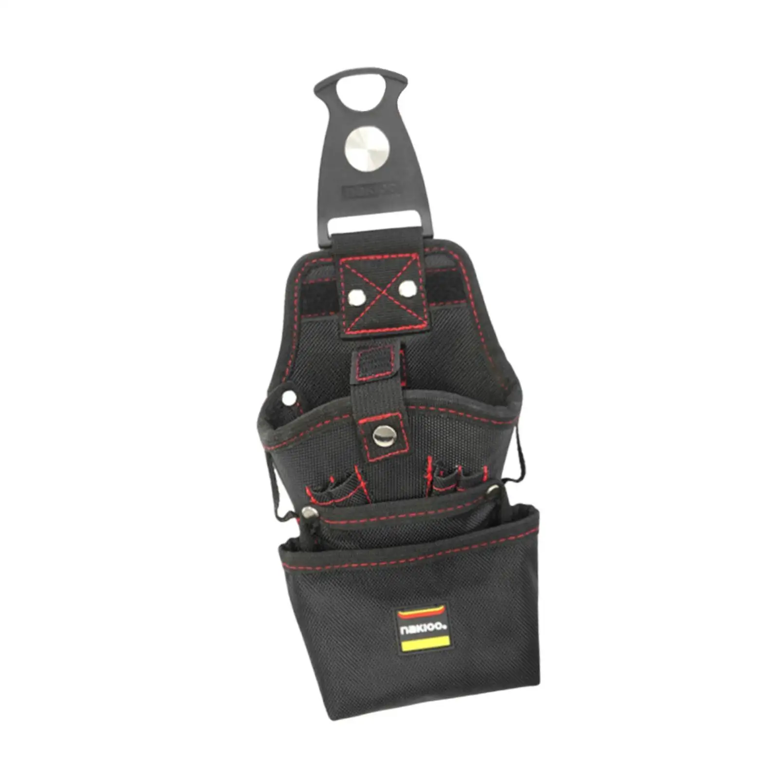 Electrician Waist Bag Quick Release Pouch Tool Belt Holder with Rotating Pocket for Working Tools Organizer