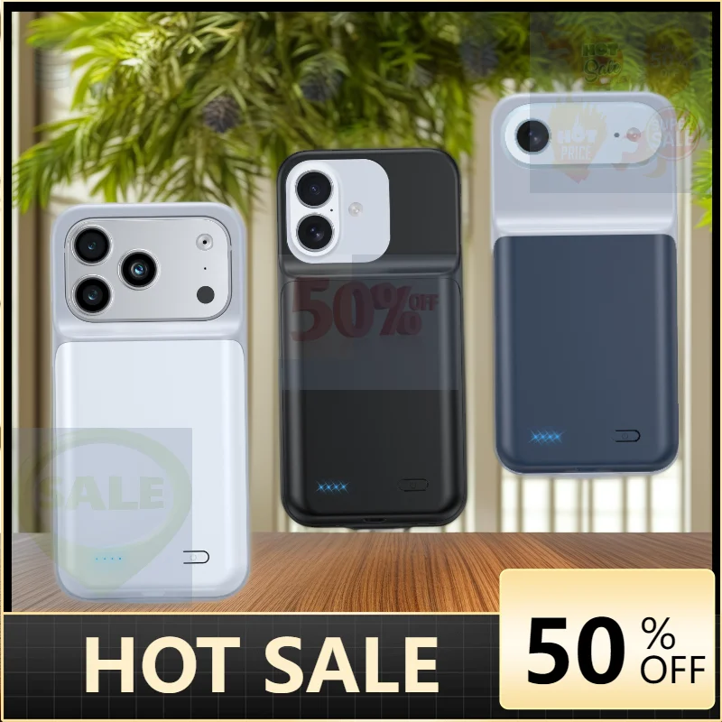 

10000mAh Battery Charger Cases for IPhone 17 Pro Max 17Pro 17 17Air External Portable Power Bank Cover for IPhone 17 Series