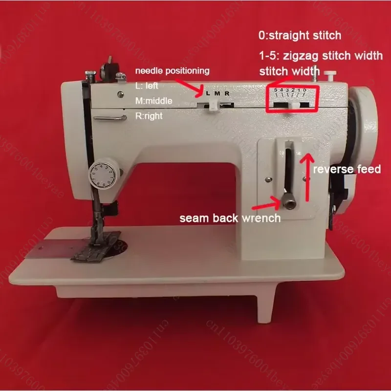 Long Arm Leather Canvas Jeans 9 Inch Combination Chain Zigzag Sewing Machine Walking Feet with Large Flywheel Speed