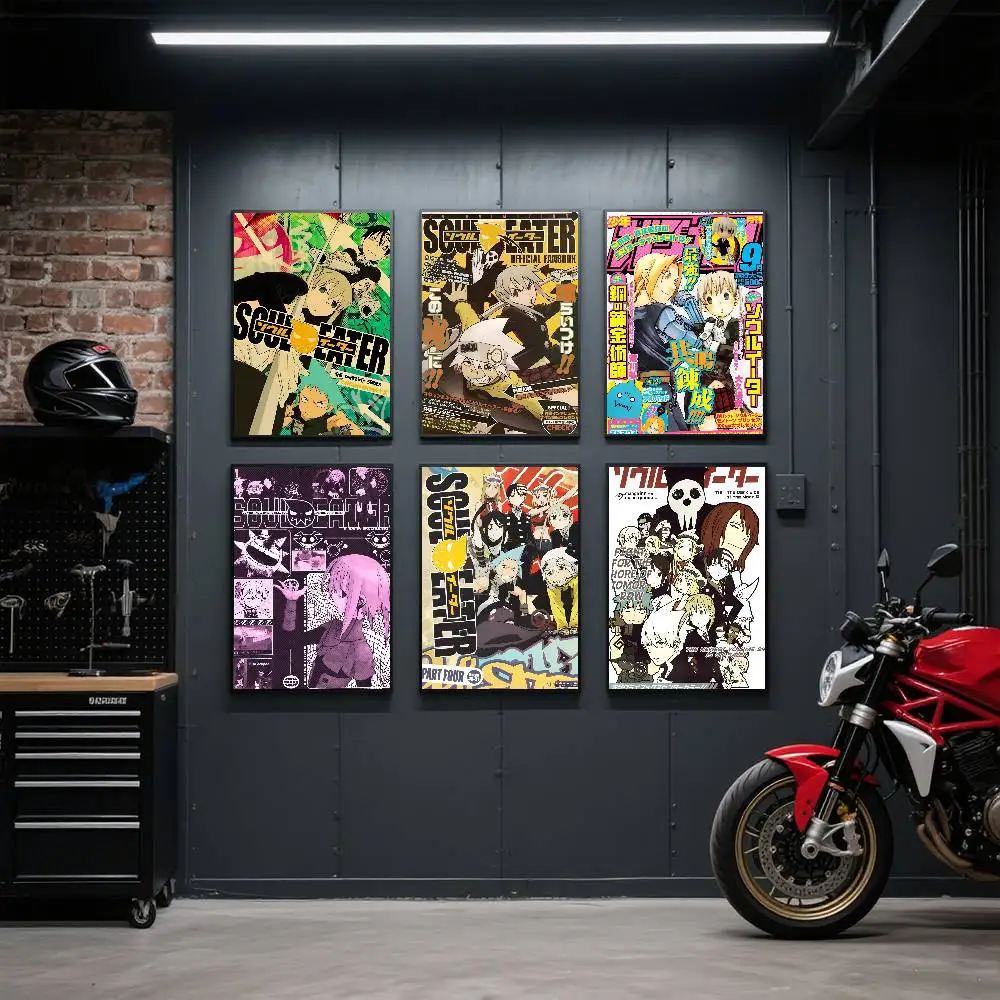Klassischer Anime Soul Eater Poster Kunstdruck im Anime-Stil, Heimdekoration, ideales Geschenk, perfekte Raumdekoration