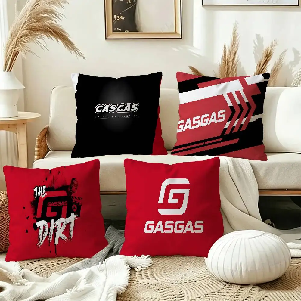 G-GasGas M-Motor Pillow Gift Home Office Decoration Bedroom Sofa Car Cushion Cover case 45x45