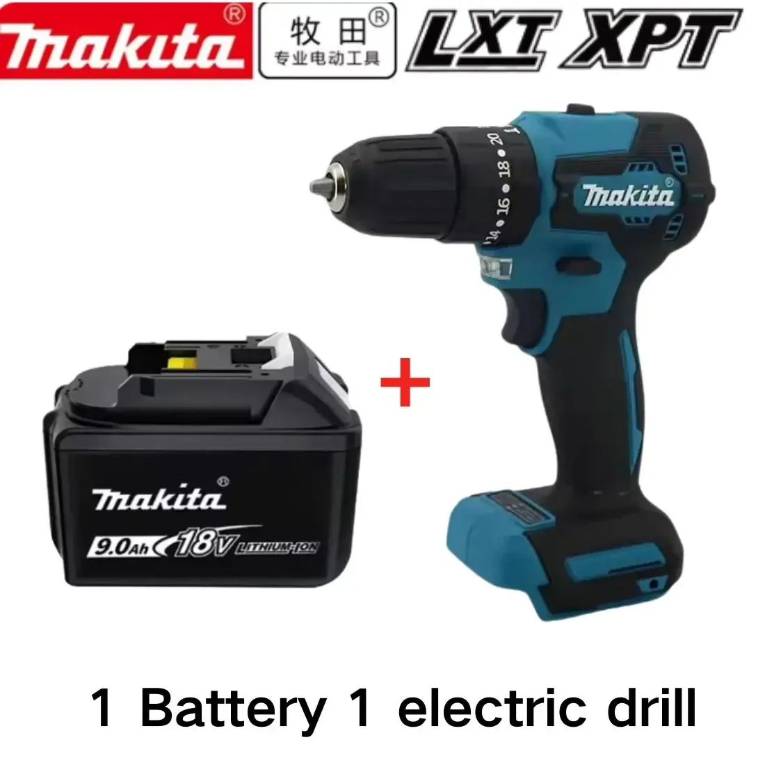 New 100% Original Makita 6Ah 5Ah 9Ah , for Makita 18V Tool Replacement Lithium Battery+electric dril