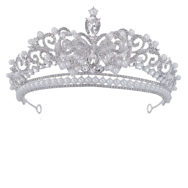 sweet-creative-bow-princess-crown-bridal-wedding-crown-heel-makeup-wedding-photo-bridal-headdress