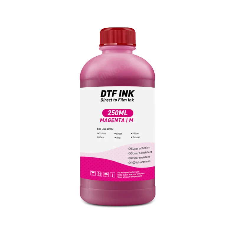 Hinicool-tinta DTF para impresora Dirent, 250ML, para Epson L1800, L800, L805, DX5, DX7, I3200, I4720, I5113, cabezal de impresión DTF, 5 colores