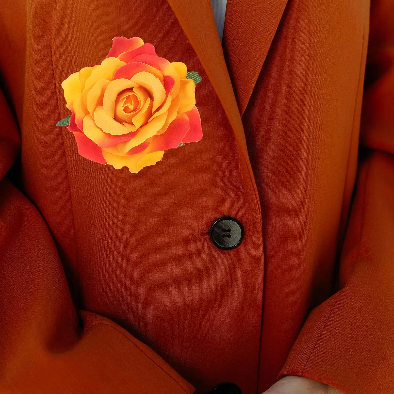 

Набор из 8 элегантных искусственных бутоньерок в виде роз для свадебного платья жениха и невесты, декоративные аксессуары для одежды, имитация роз