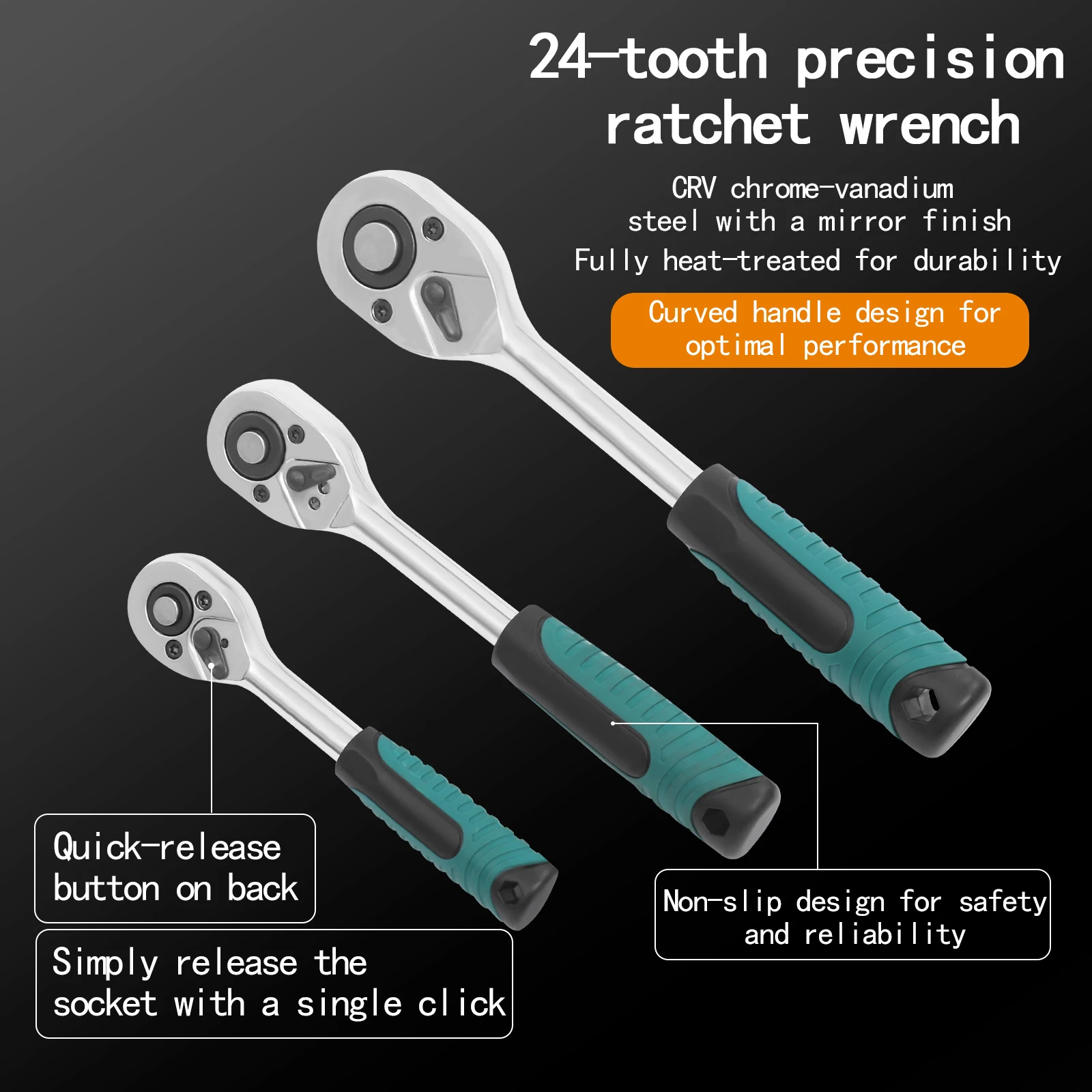 ชุดบล็อกขันหัวบล็อก 216 ชิ้น พร้อมกล่องเครื่องมือ 216 ชิ้น ประกอบด้วยบล็อกและประแจบล็อก