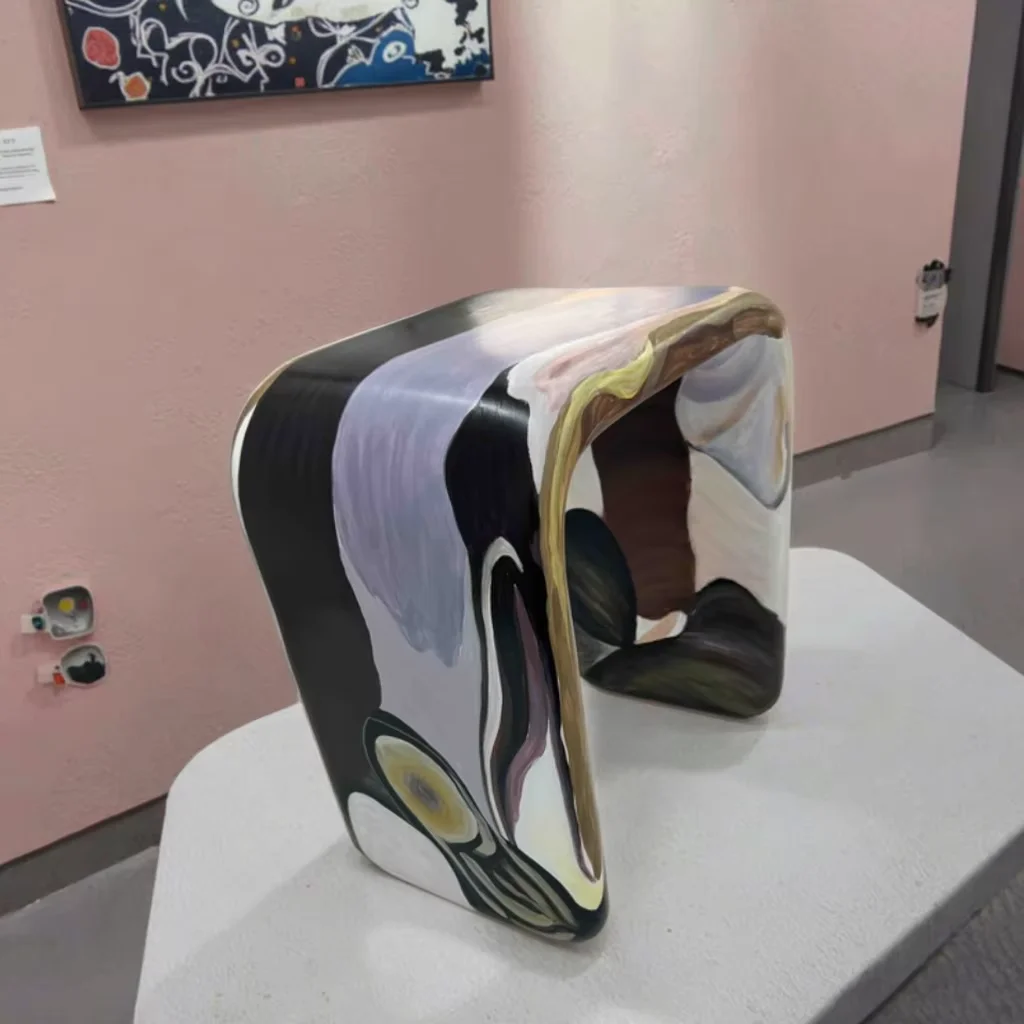 &Modern Minimal Modernism Fibreglass Hand Made Side Stools Nordic Living Room Stool Chair by Customized