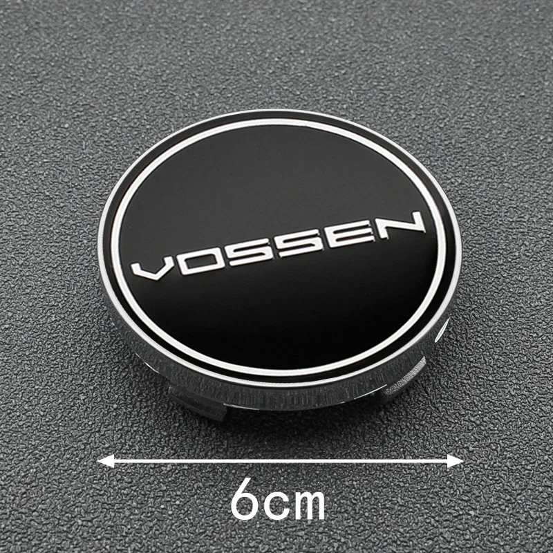 4 Uds 56mm + 60mm Vossen tapas de rueda central de cubo de coche emblema insignia calcomanías accesorios adhesivos de estilo