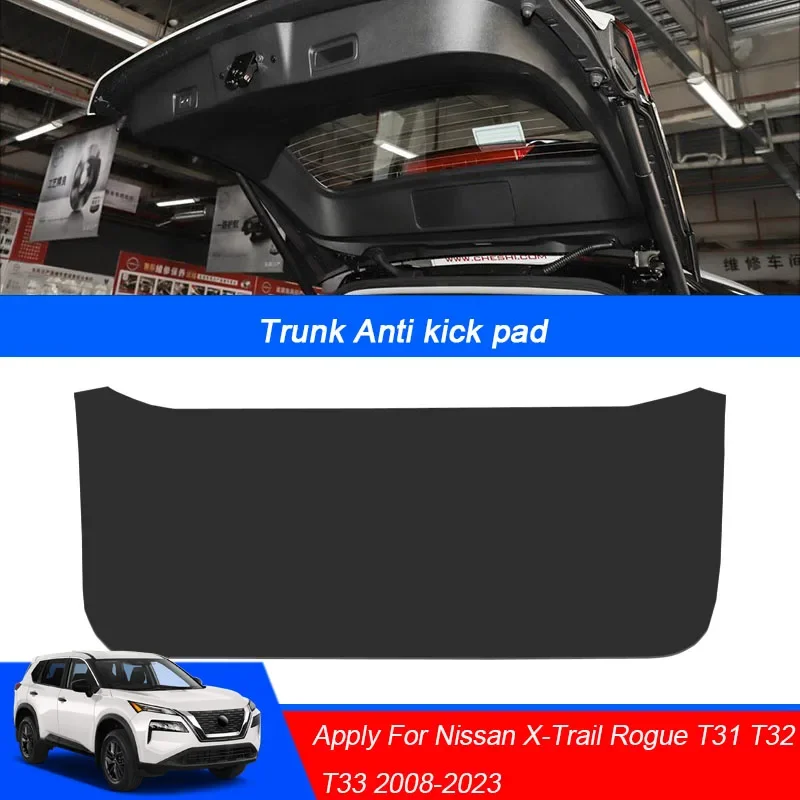 

Car PU Leather Mat Anti-kick Cushion Trunk Weather Dustproof Tailgate Sticker For Nissan X-TRAIL Rogue T31 T32 T33 2008-2023