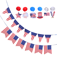 1 Set Plastic Party Hanging Decor Independence Day Decorative Props Quality Material Photo Accessories Liven Up Venue