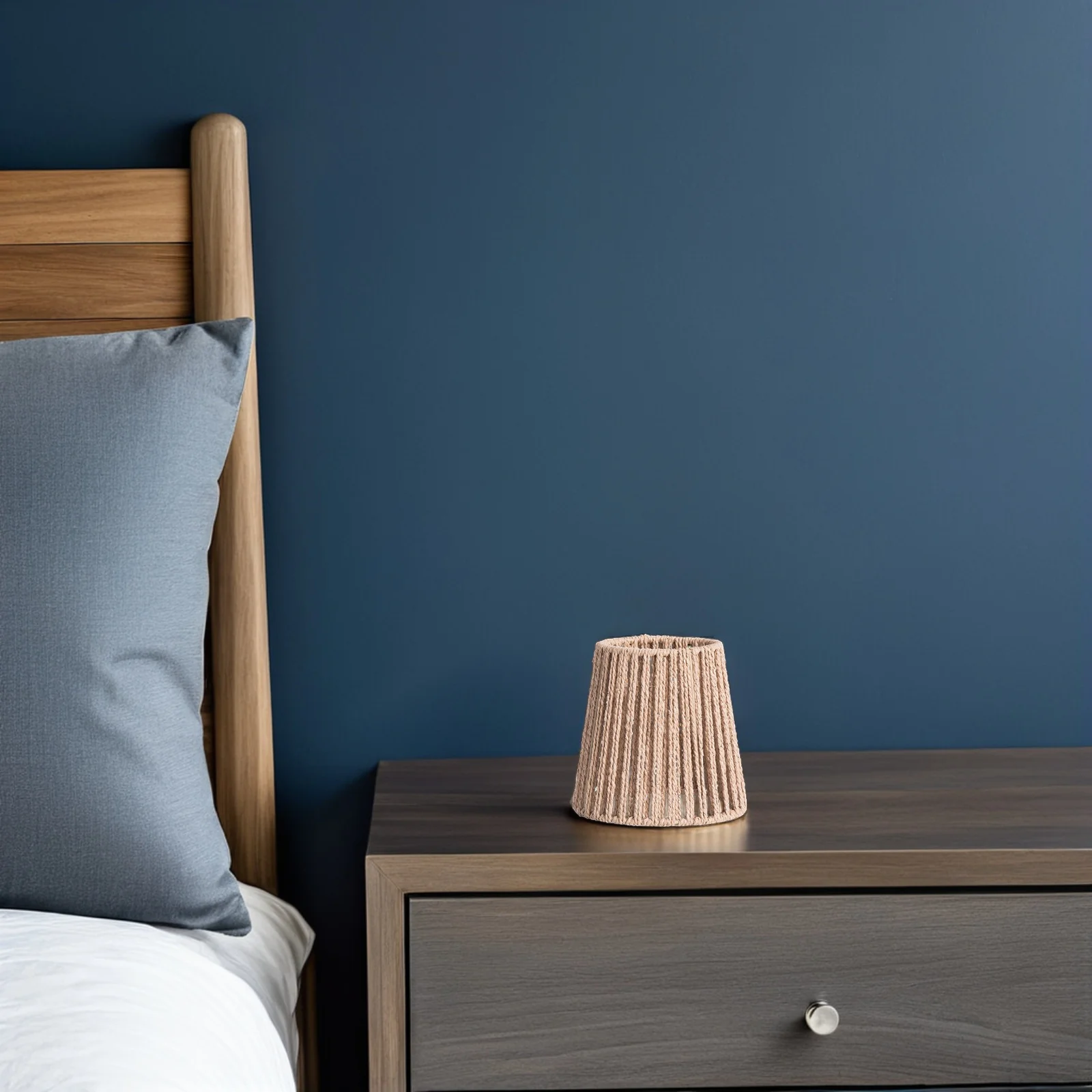 Paralume per lampada a sospensione in corda di canapa rustica, copertura per plafoniera, copertura per luce intrecciata artigianale di ricambio per illuminazione interna del ristorante