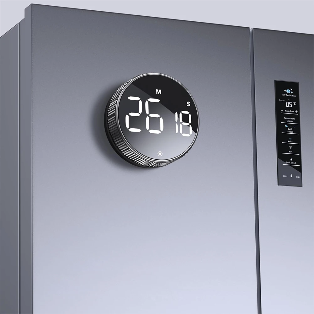 Kitchen Timer Adjustable Angle Electronic Timer Rotating Countdown Clock Large Number Display Cooking Timer for Sports Studying