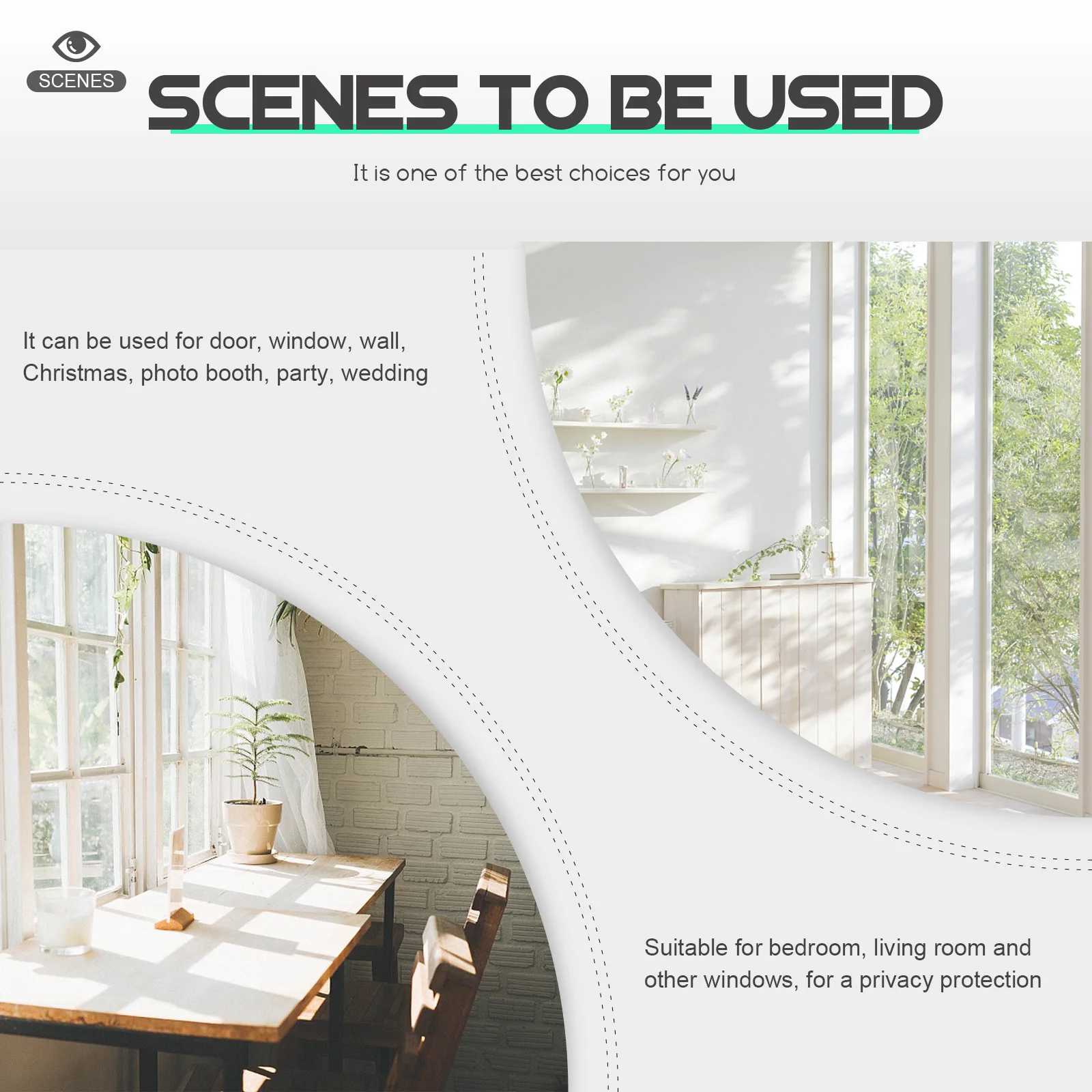 

Thread Fringe Tassel Design Curtain Premium Material for Door Window Wall Christmas Party Wedding Decorative Partition Divider