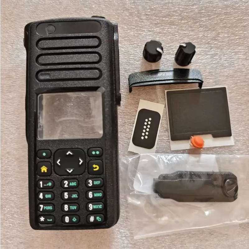 Two Way Radio Front Housing Cover Case Kit with Full-keypad for Motorola APX900 Walkie-talkies Accessories