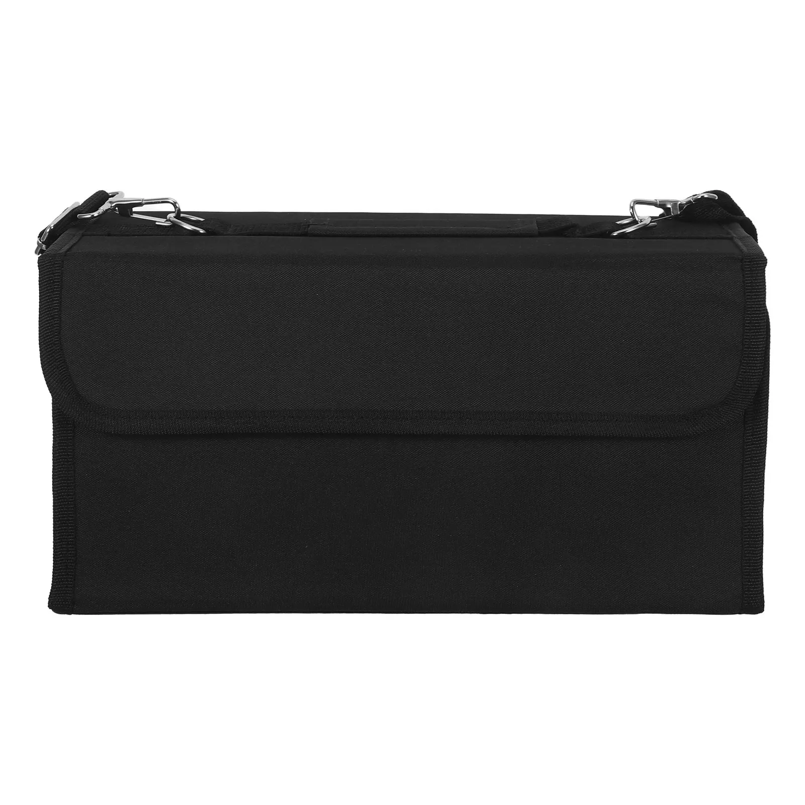 80-Slot Marker Carrying Bag Elastic Strap Design Vertical Storage Pouch for Markers Highlighters Lipscense Tubes Fat Brushes