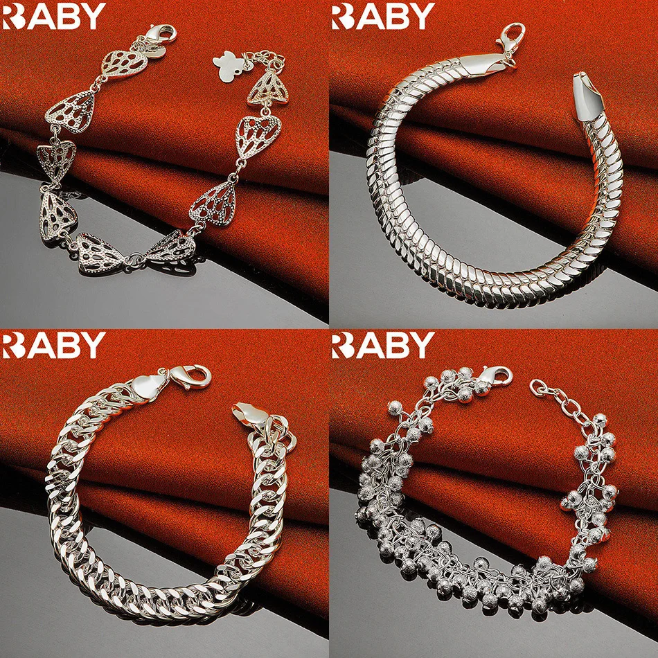 

URBABY 925 Sterling Silver Design Bracelets For Women Men Creativity Gifts Street All-match Party And Daily Wear