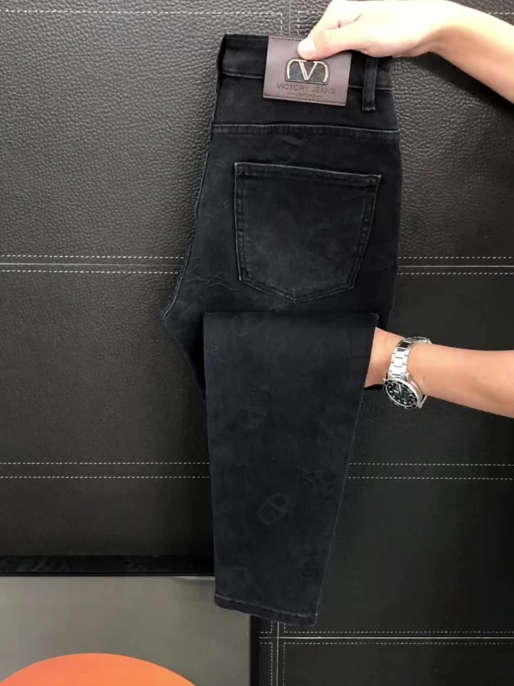 

New Men's Denim Jeans Autumn Winter Faion Versatile Haome Sle High Quali Premium Feel Cool Trendy Straight Leg Fit