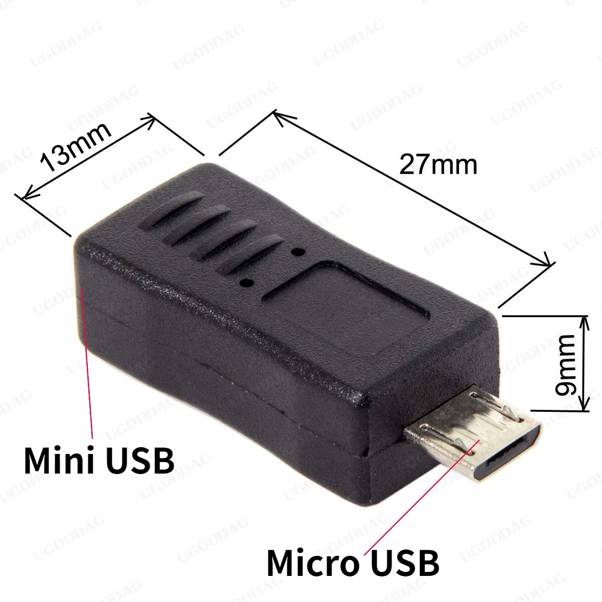 Mini USB do Micro USB Adapter Mini USB żeńska do Micro USB męski konwerter rodzaj USB B Micro do rodzaj USB B mini-kabel złącze