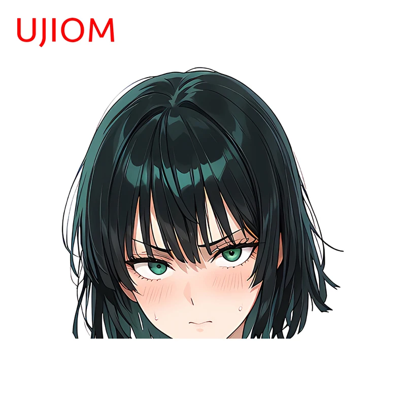 UJIOM Fubuki Anime Character Wall Sticker Clothes Dryer Aquaflask Interesting Occlusion Scratch PVC Decal Waterproof Home Decor