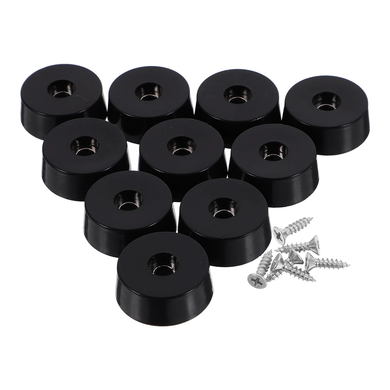 100 Pcs Rotary Tool Furniture Shock Absorbing Feet Rubber for Cutting Board Table Levelers Electronics Black Small Leg Pads