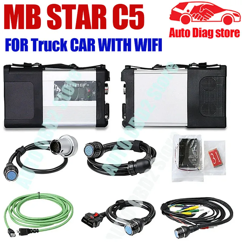 MB Star C5 Car Truck MB STAR C5 DOIP WIFI Diagnosis Multiplexer SD Connect C5 with Xentry Car SSD software Diagnostic Tool