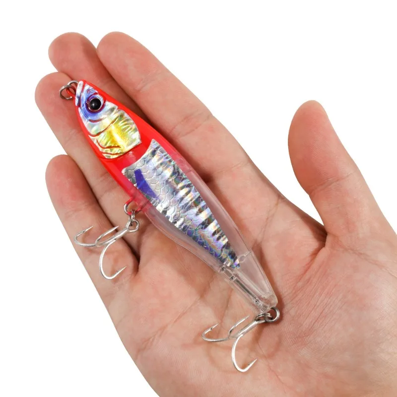 Señuelo de Pesca BILLINGS, 1 Pieza, 11cm/51g, Tipo Lápiz, Hundimiento Lento, para Agua Salada, Lanzamiento Largo, Spinner Metálico, Jig, Señuelo Artificial Realista, Señuelo Duro