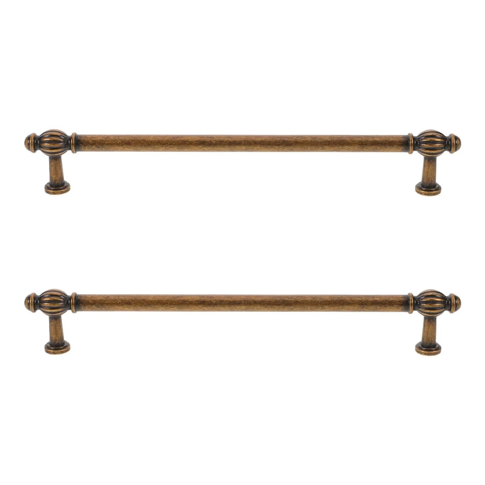 

2 шт. винтажных ручек для шкафов - ручки-кнопки в французском стиле из цинкового сплава - гладкая бронзовая отделка для кухонных шкафов, гардеробов, обувных тумб