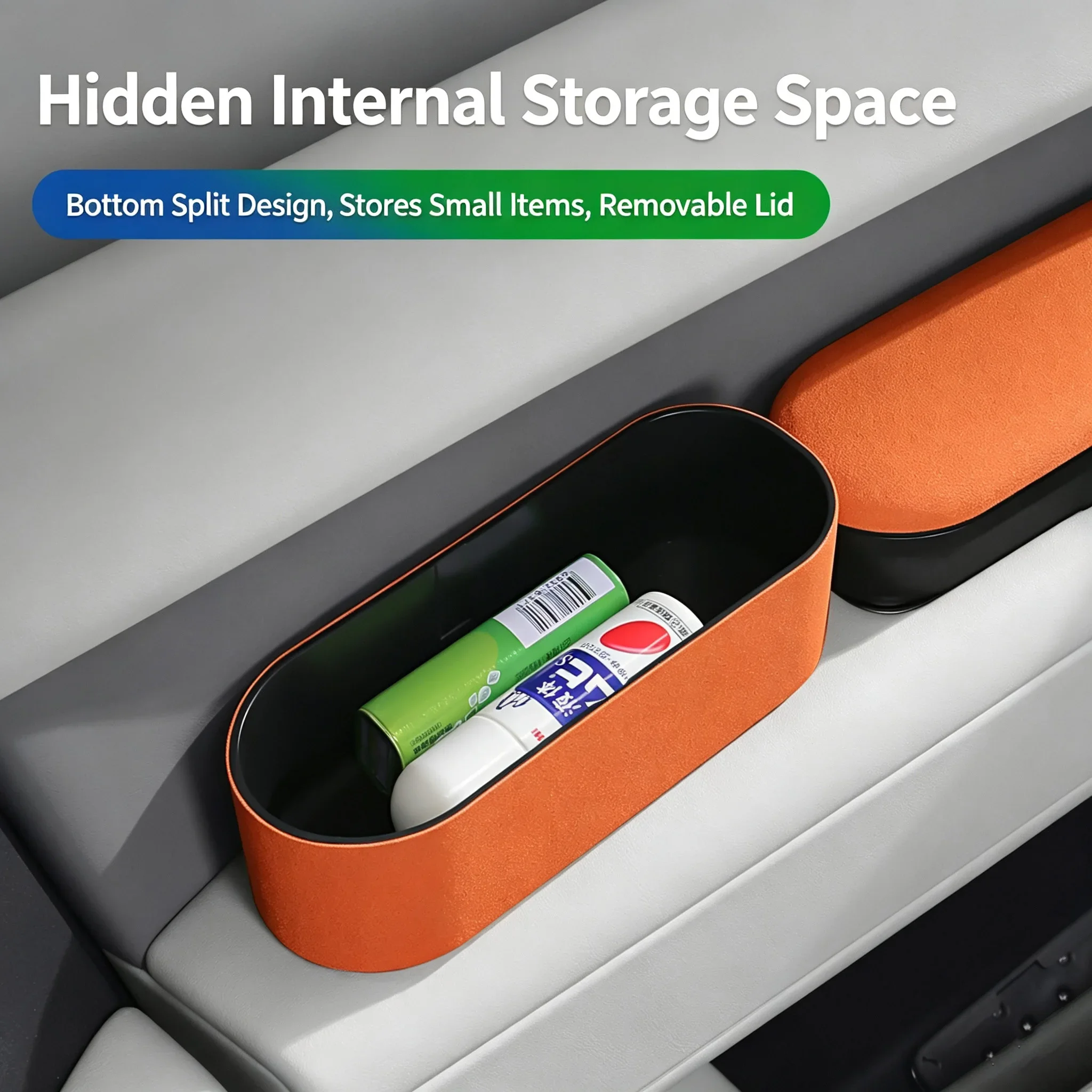 Universal Car Armrest Storage Box Soft Sponge Ergonomic Elbow Support Pad Auto Interior Armrest Lift Heightening Seat Extension