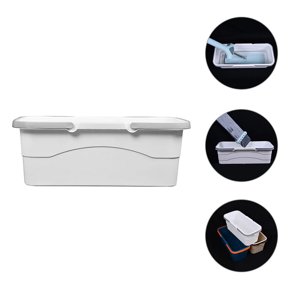 Flat Mop Bucket Portable Bathroom Cleaning Pp Plastic Washing Floor Household Pail Drain